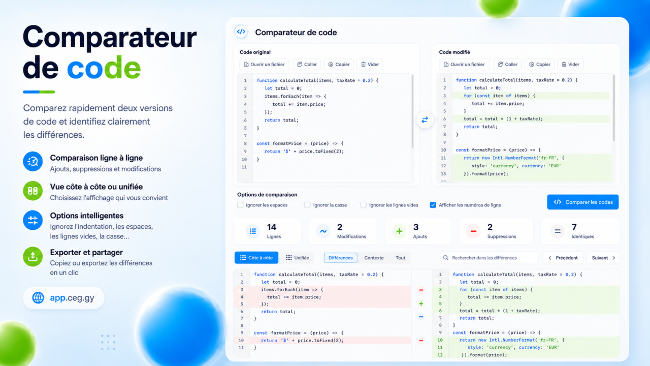 Comparateur de code
