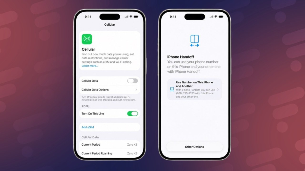 iOS 27 prépare la fonction iPhone Handoff pour partager un numéro de téléphone entre deux appareils