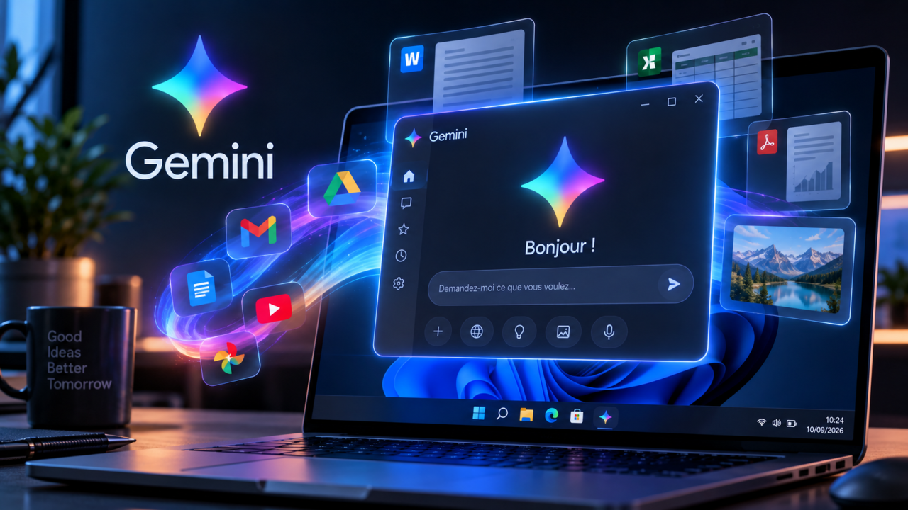 Google lance l'application native Gemini sur Windows 10 et 11