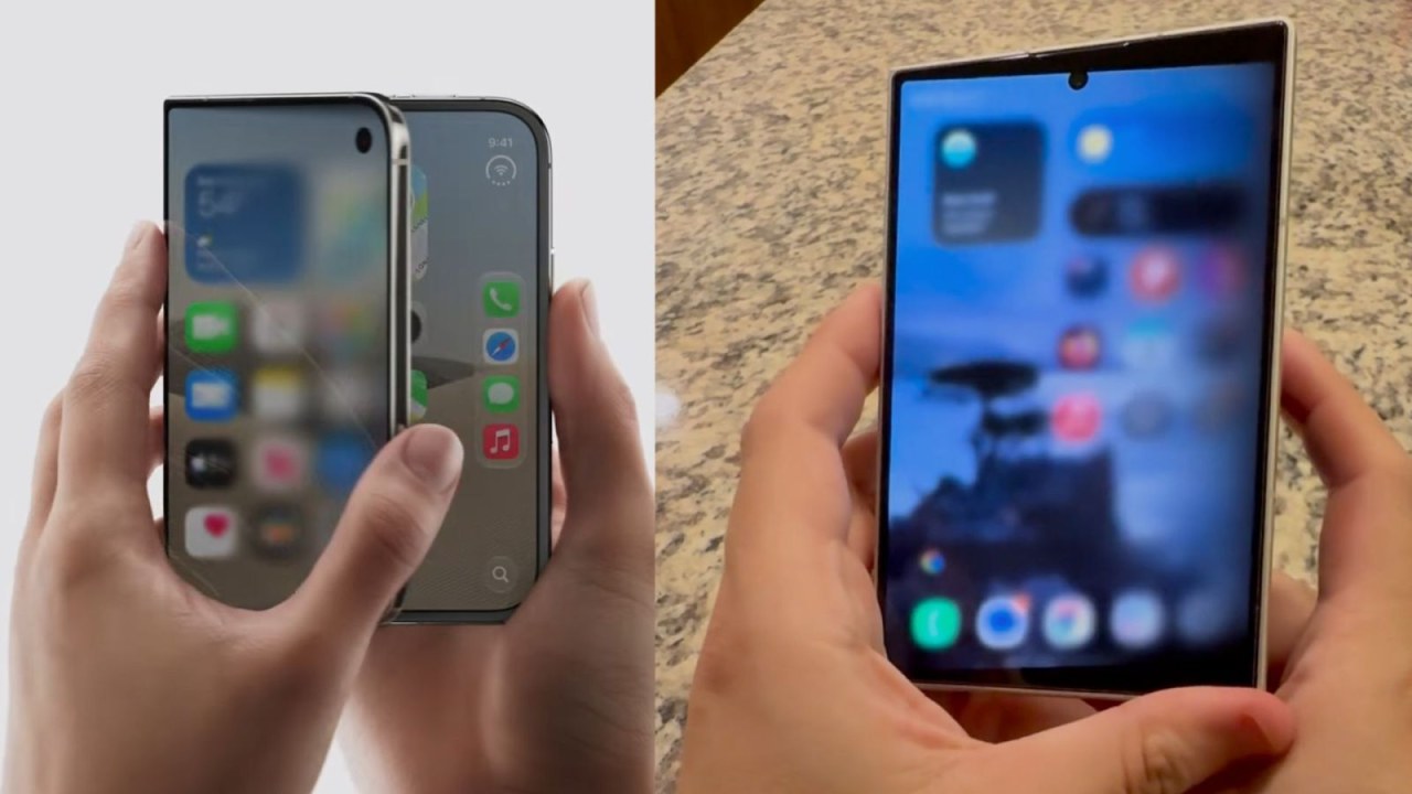 Un utilisateur recrée l'animation de l'iPhone Duo sur le Samsung Galaxy Z Fold 8