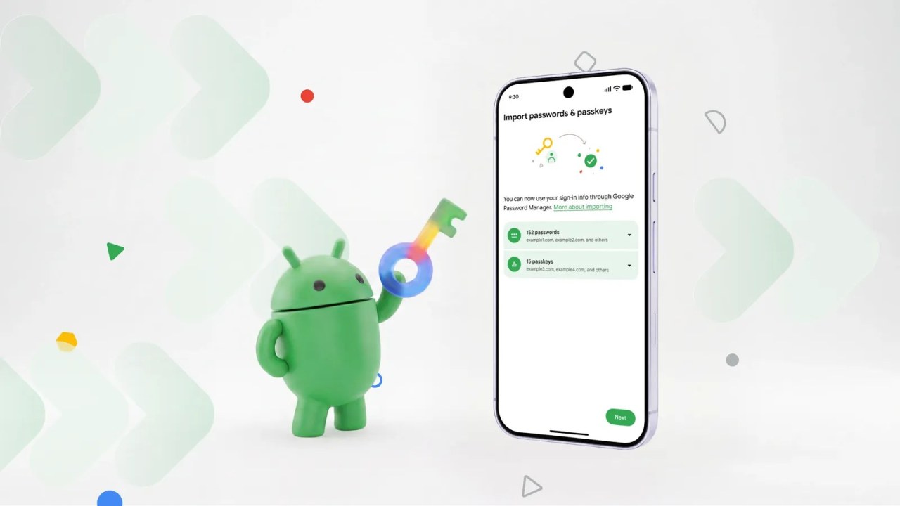 Android simplifie le transfert de mots de passe et clés d’accès entre gestionnaires