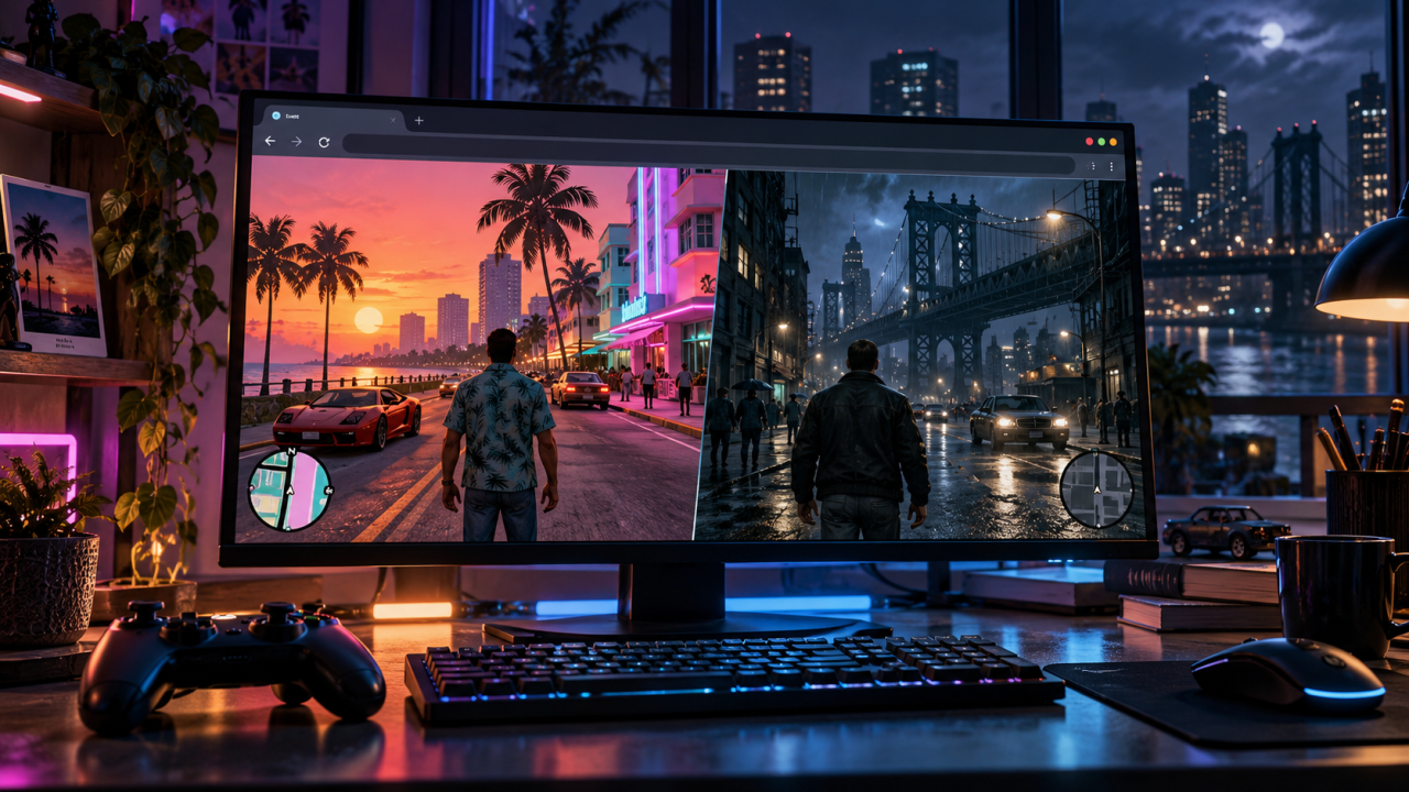 GTA Vice City et GTA III jouables gratuitement et sans installation sur navigateur