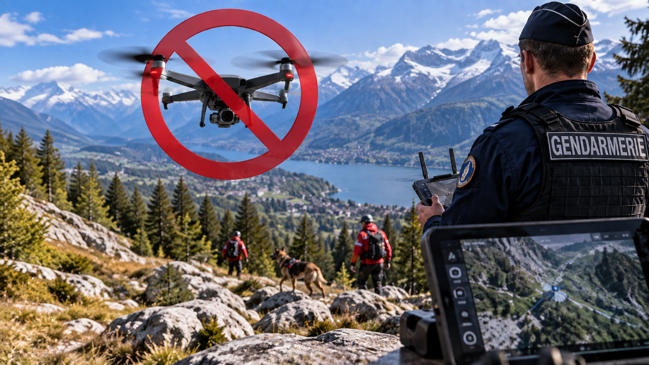 Haute-Savoie : le tribunal administratif suspend l’utilisation des drones de la gendarmerie pour les secours