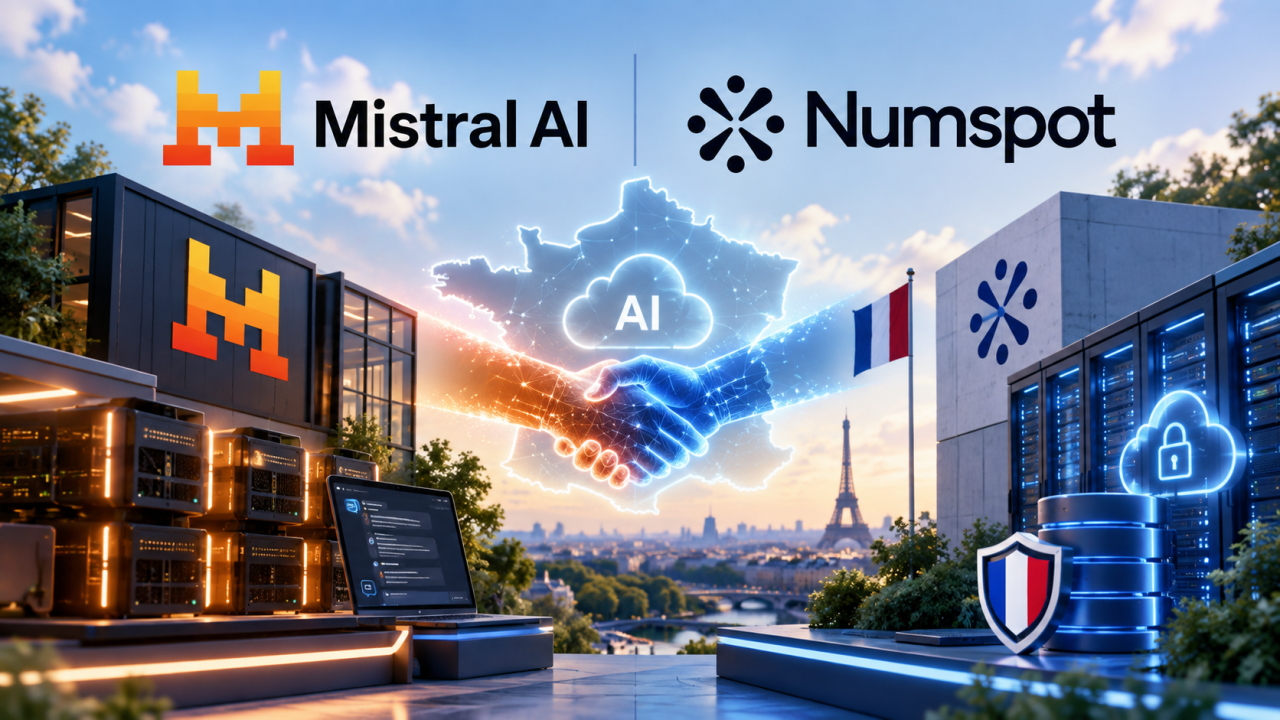 Mistral AI et Numspot s’allient pour proposer une intelligence artificielle souveraine en France