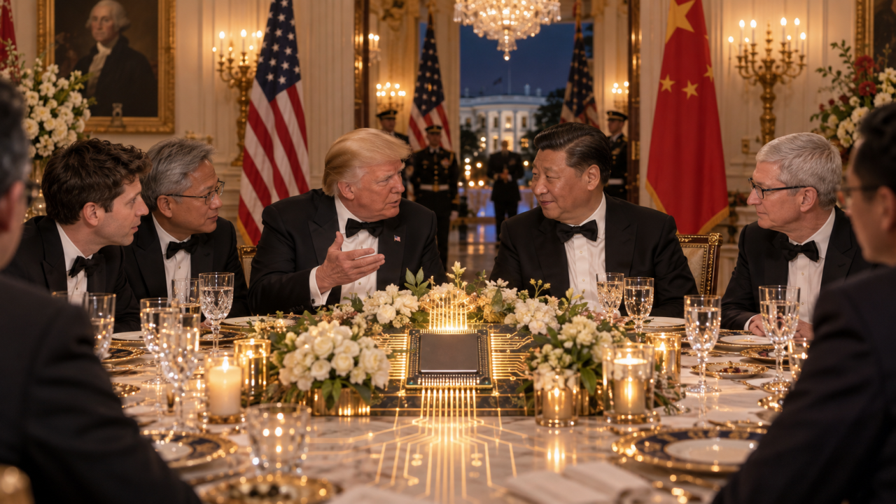 Sam Altman, Tim Cook et Jensen Huang invités à un dîner stratégique à la Maison-Blanche avec Donald Trump et Xi Jinping