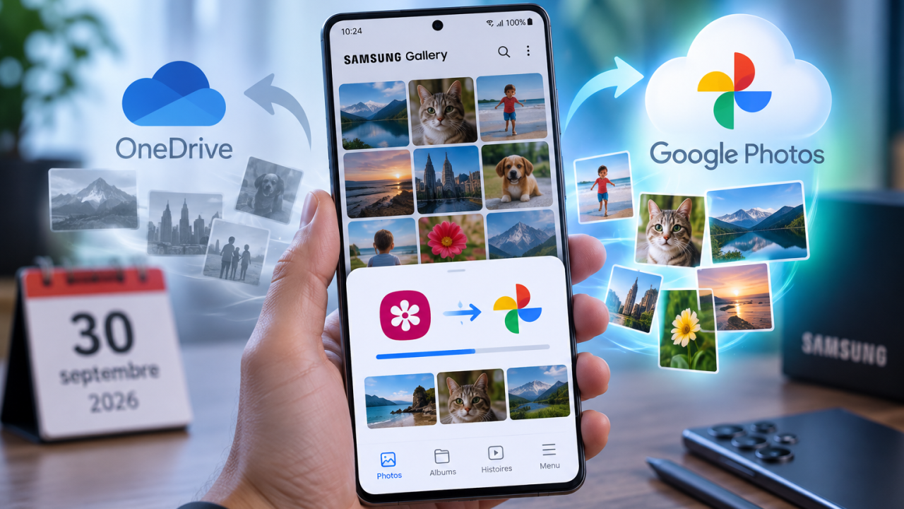 L’application Samsung Gallery s’ouvre à Google Photos pour remplacer Microsoft OneDrive