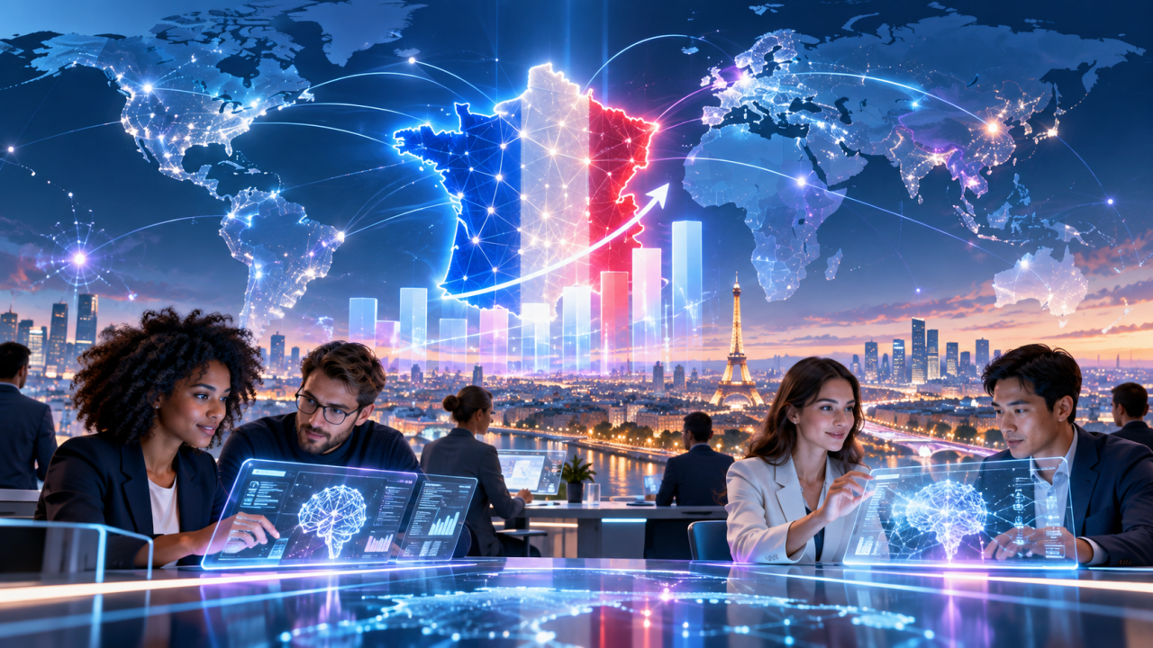 Adoption de l’intelligence artificielle : la France s’installe à la quatrième place mondiale