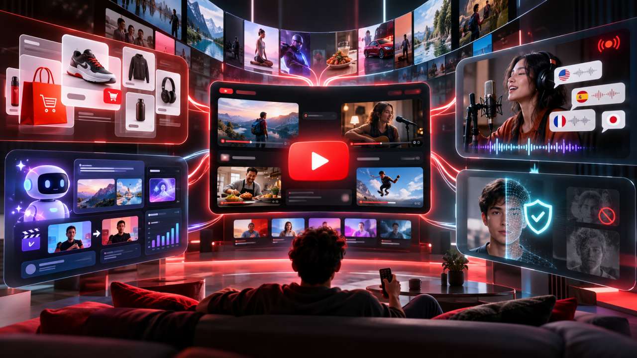 YouTube dévoile sa feuille de route 2026 et mise massivement sur l’intelligence artificielle