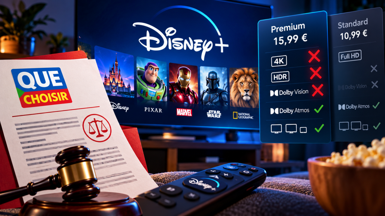 Disney+ mis en demeure par Que Choisir suite à la perte de technologies d’image sur son offre Premium