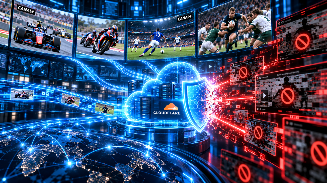 Piratage sportif : Canal+ débouté de sa demande d’astreinte record contre Cloudflare