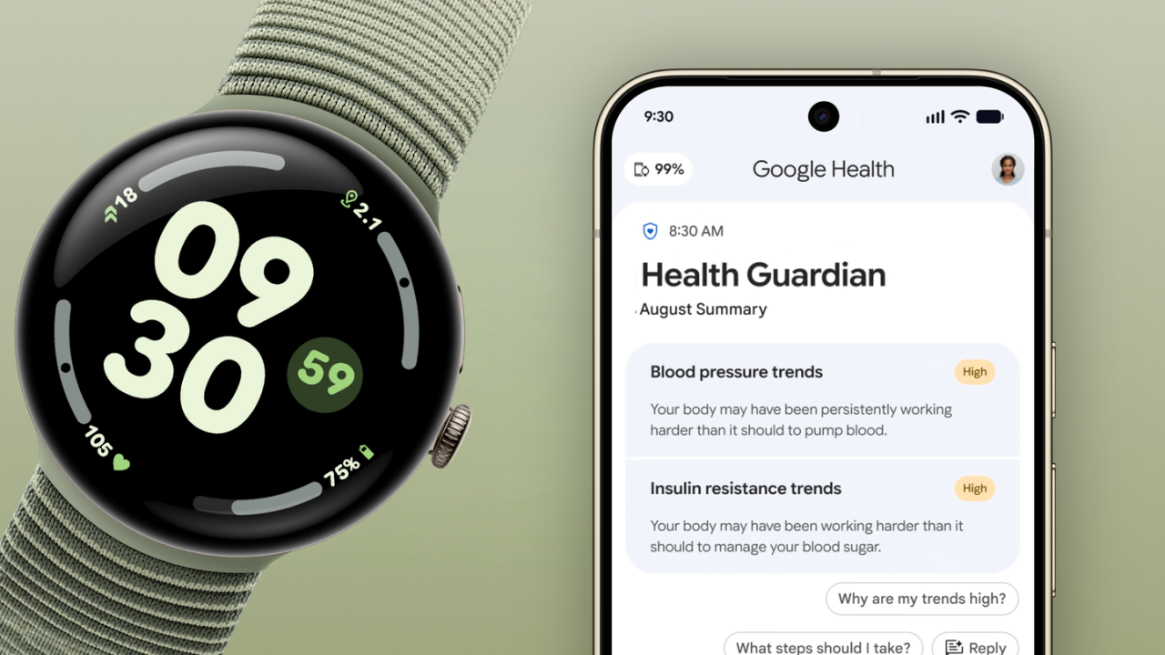 Un suivi de santé élargi et gratuit pour les propriétaires de Pixel Watch