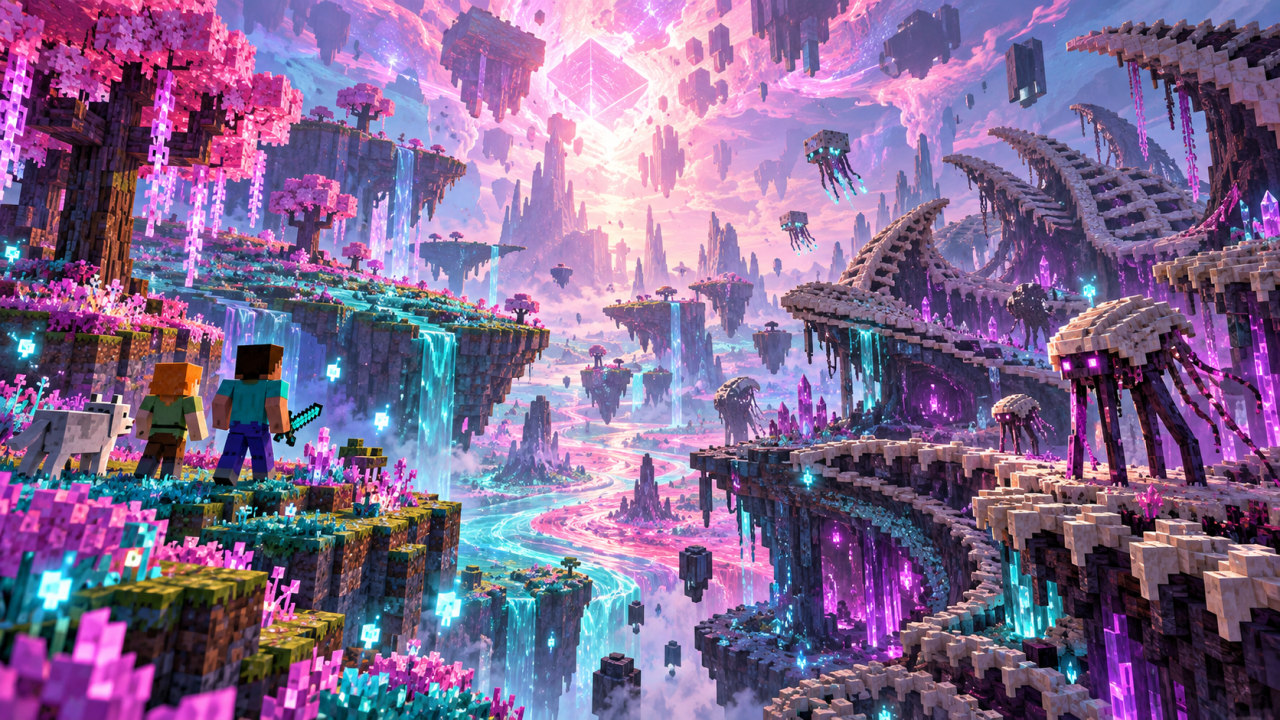 Minecraft annonce The Sift pour 2027 en tant que nouvelle dimension