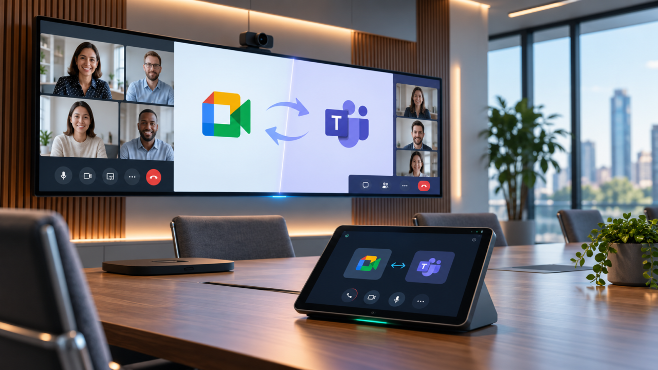 Google Meet et Microsoft Teams : l’interopérabilité s’étend aux équipements Android