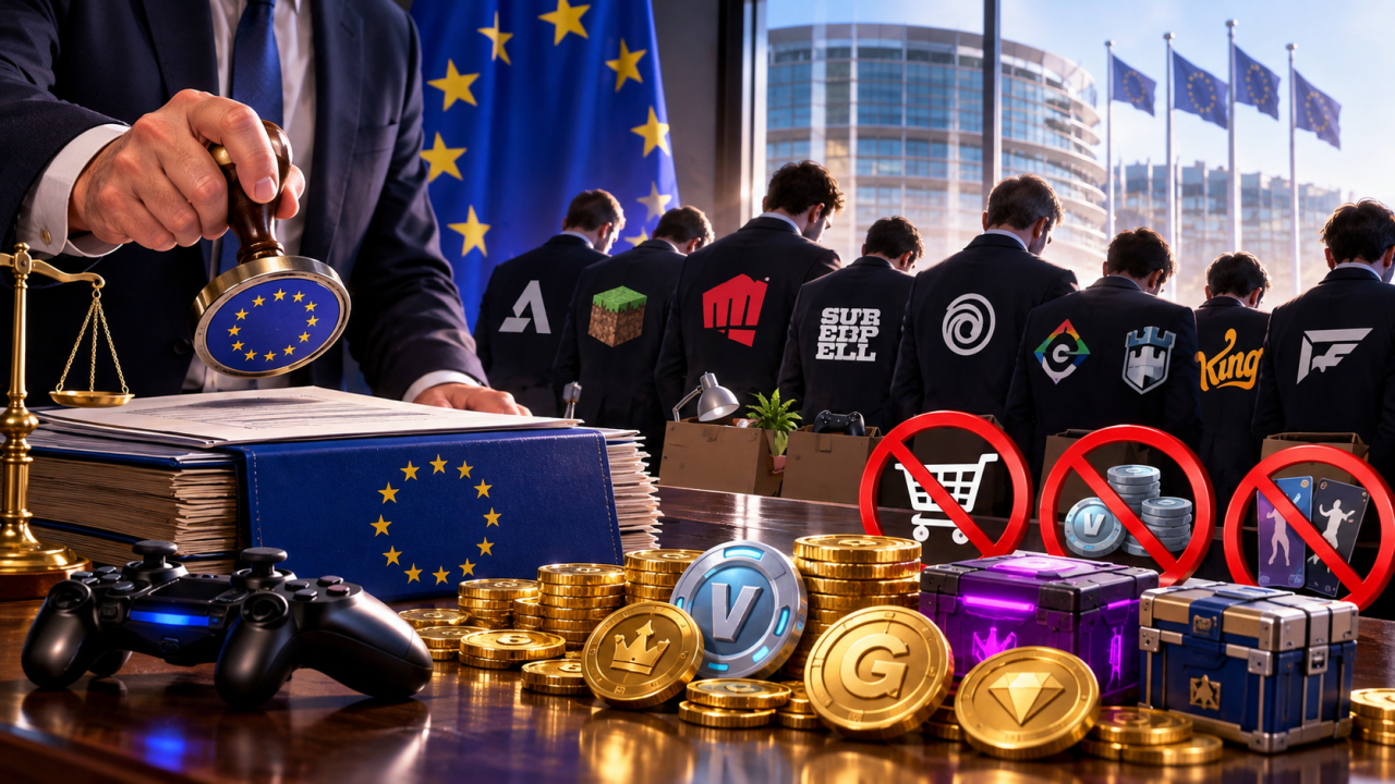 Monnaies virtuelles dans les jeux vidéo : l’Union européenne cible neuf éditeurs