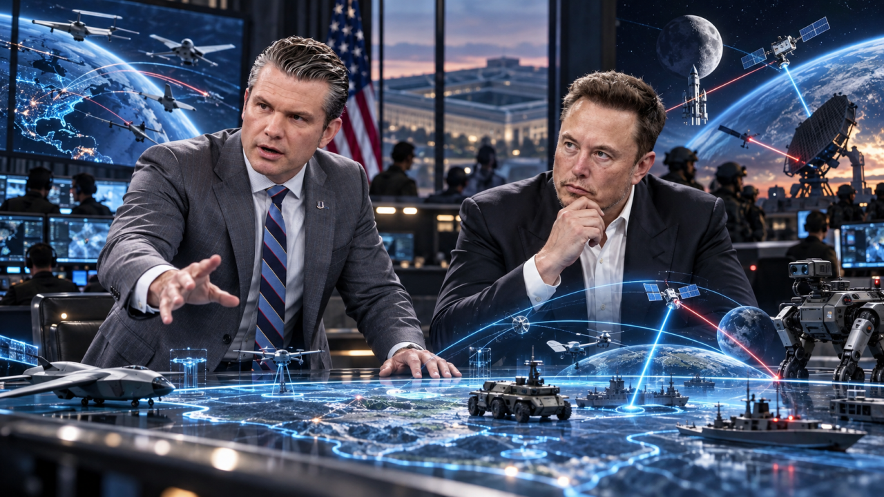 Le Pentagone confie le Projet Meridian à Elon Musk pour préparer la guerre du futur