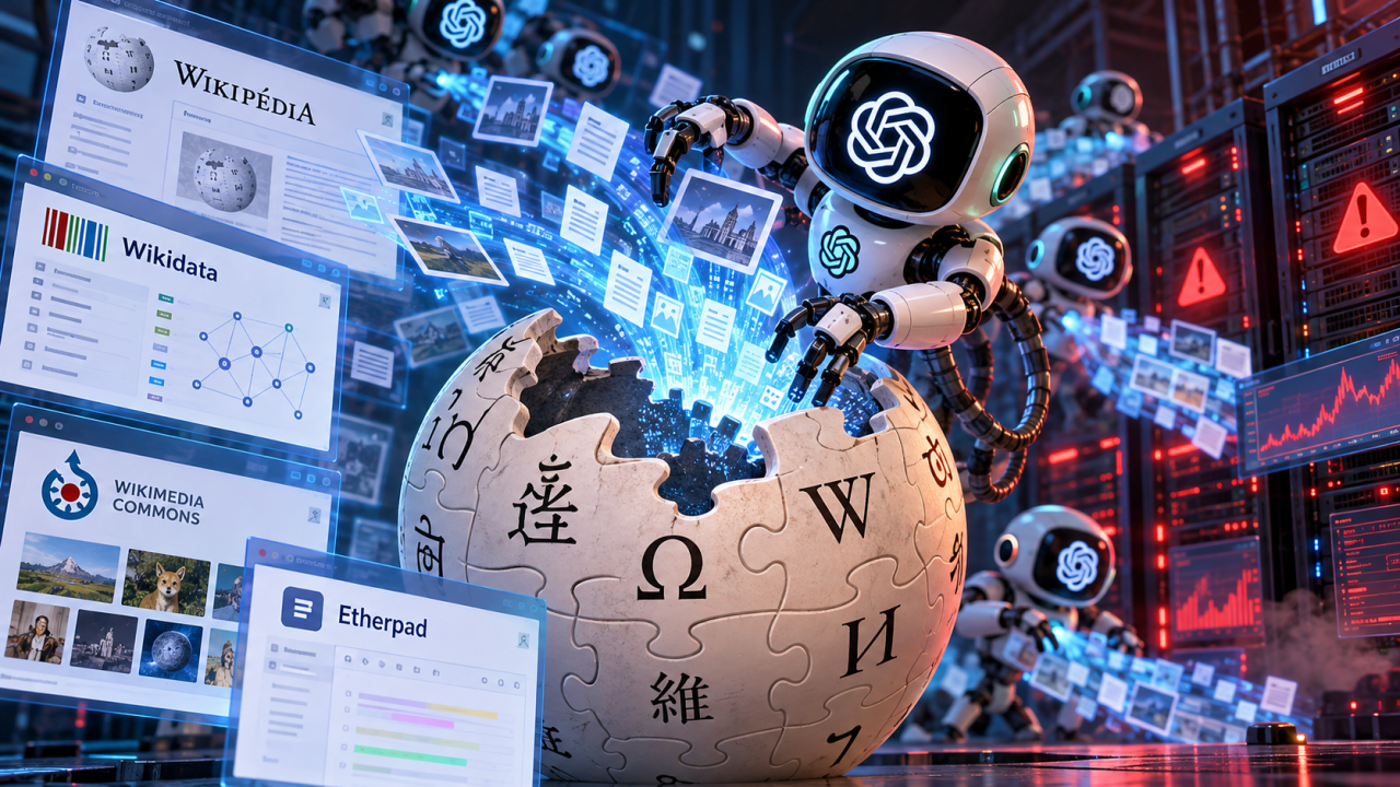 La Fondation Wikimedia épingle OpenAI pour une surcharge massive de ses serveurs