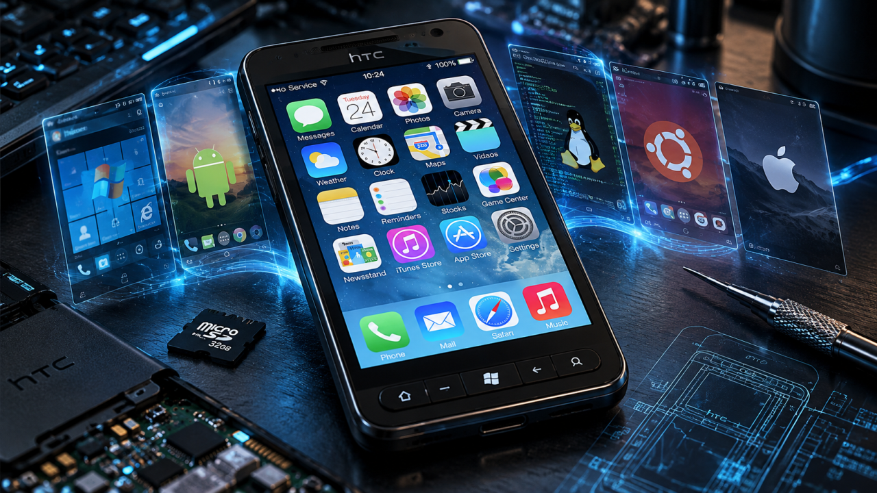 Exploit technique : le HTC HD2 fait fonctionner iOS