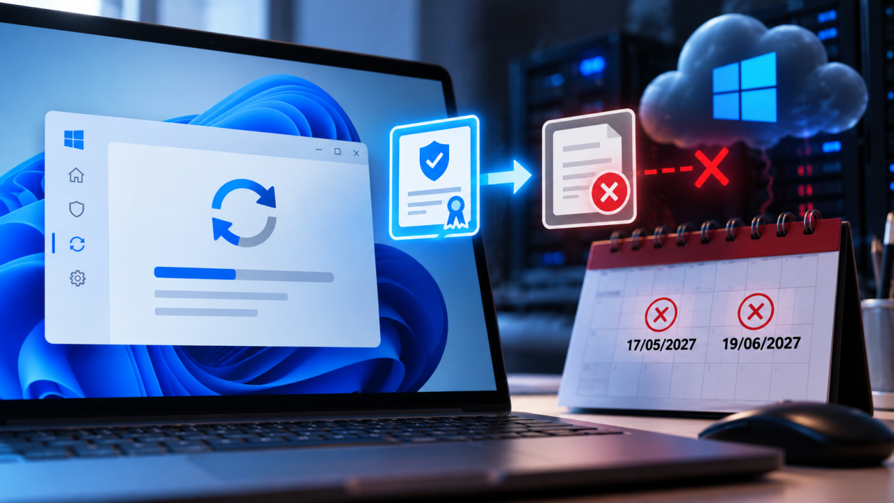 Windows Update coupe l’accès aux PC non mis à jour à partir de juin 2027