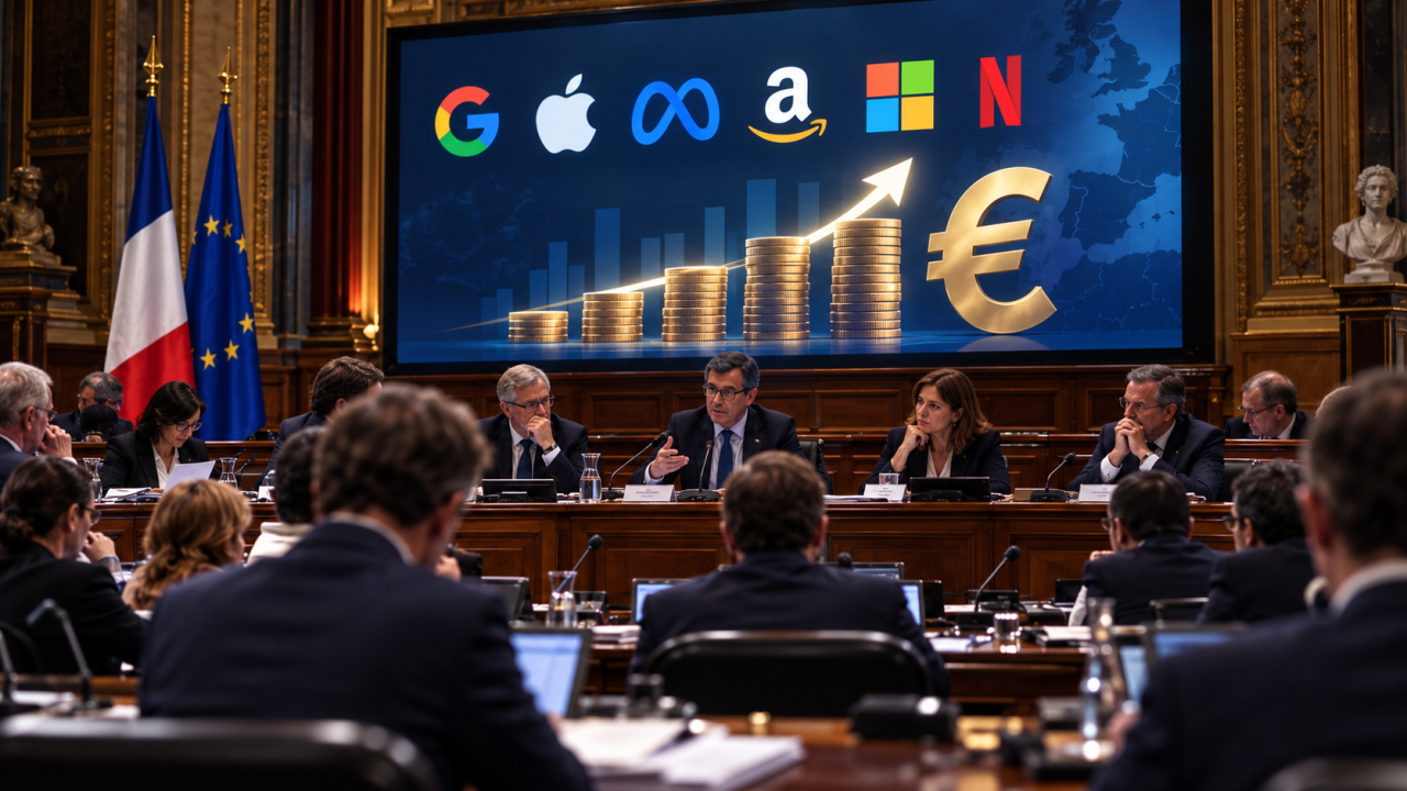 Taxe GAFAM : les députés votent en commission pour porter le taux de 3 % à 15 %