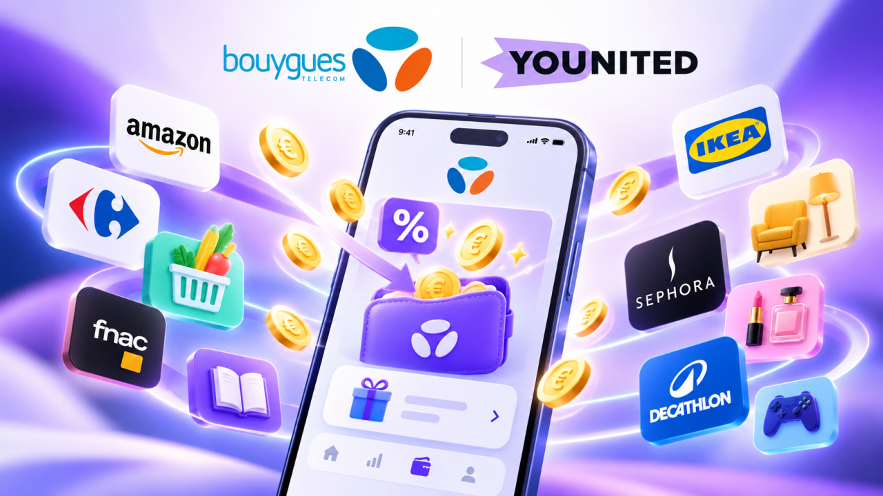 Bouygues Telecom lance un programme de cashback gratuit avec Younited