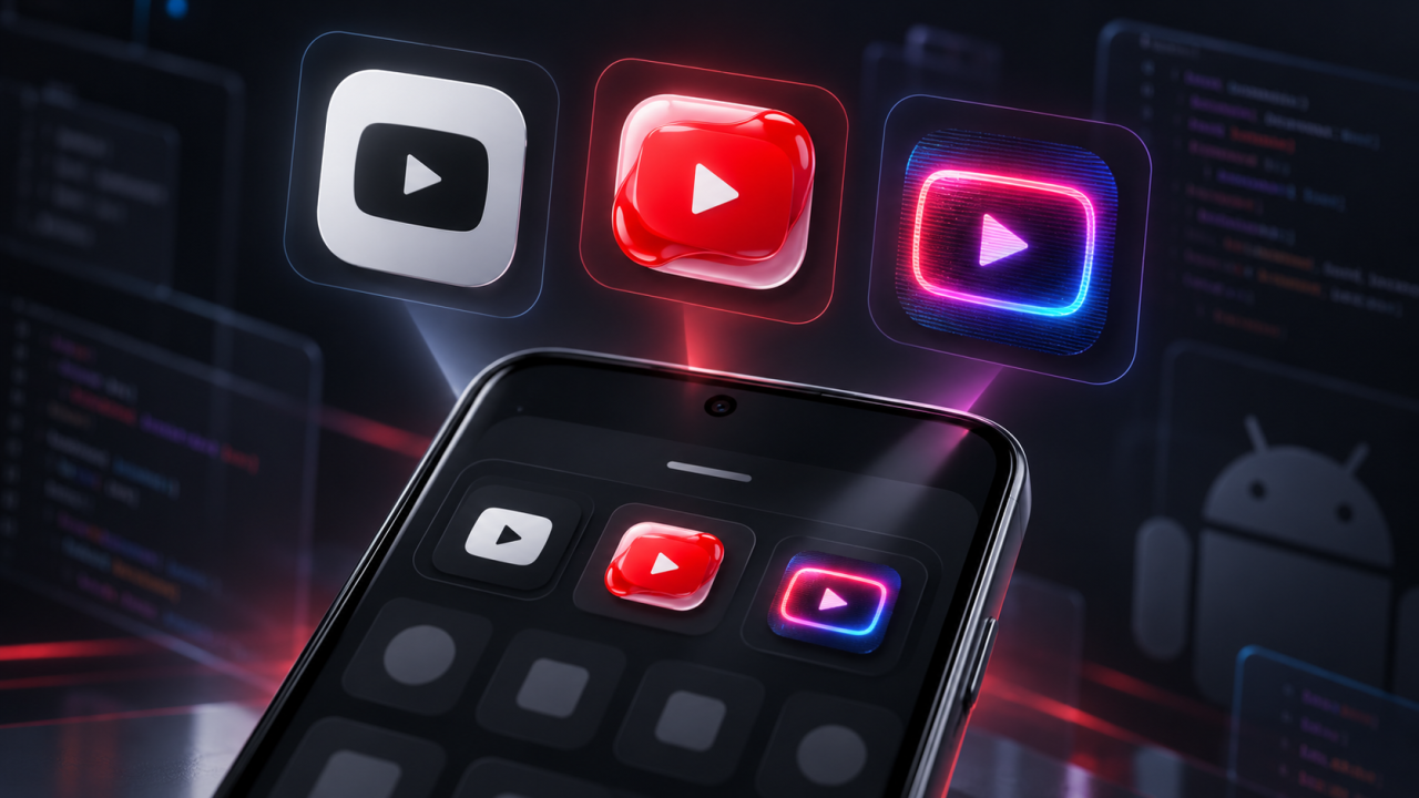 YouTube teste de nouvelles icônes personnalisables sur Android