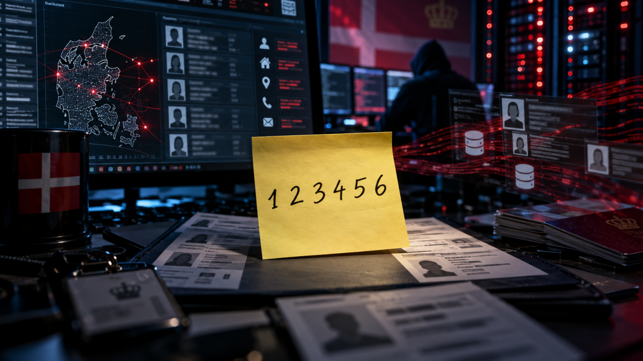 Une cyberattaque historique expose les données de 8,8 millions de Danois à cause d’un mot de passe trop simple