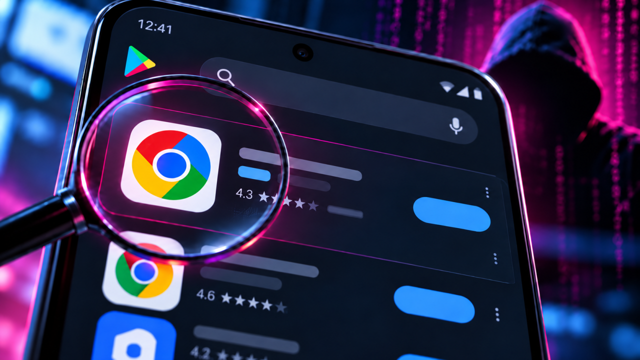 Une fausse application Google Chrome s’est hissée en tête du Play Store après une mise à jour