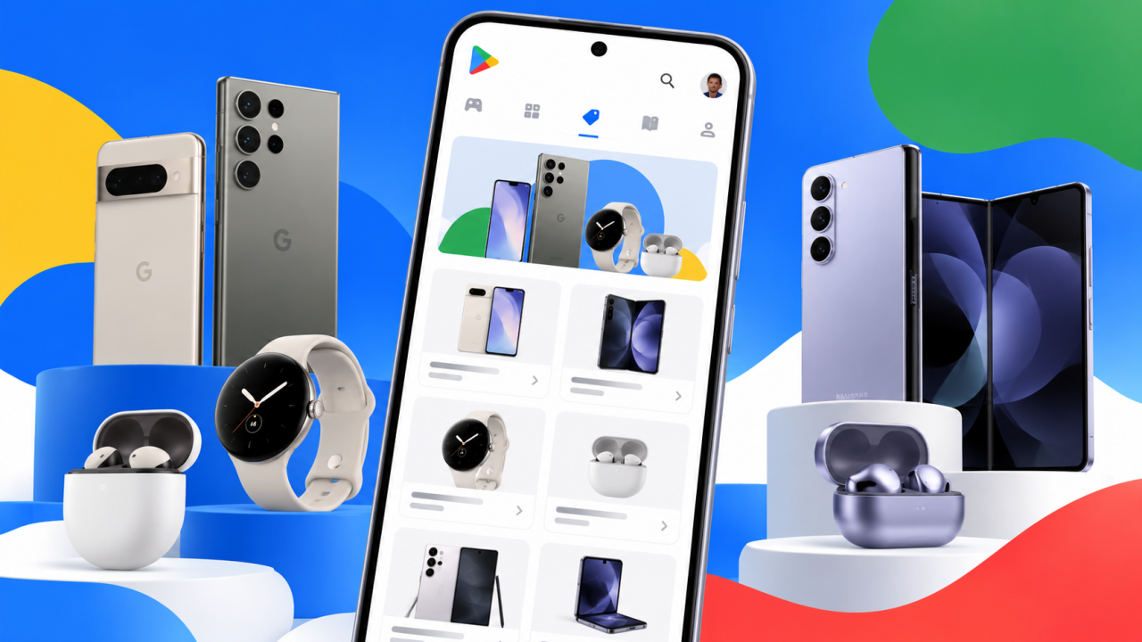 Le Google Play Store se dote d’un menu d’achat de smartphone