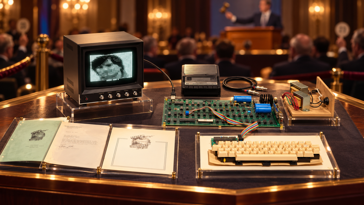 Un Apple-1 de 1976 vendu à plus d’un million d’euros aux enchères