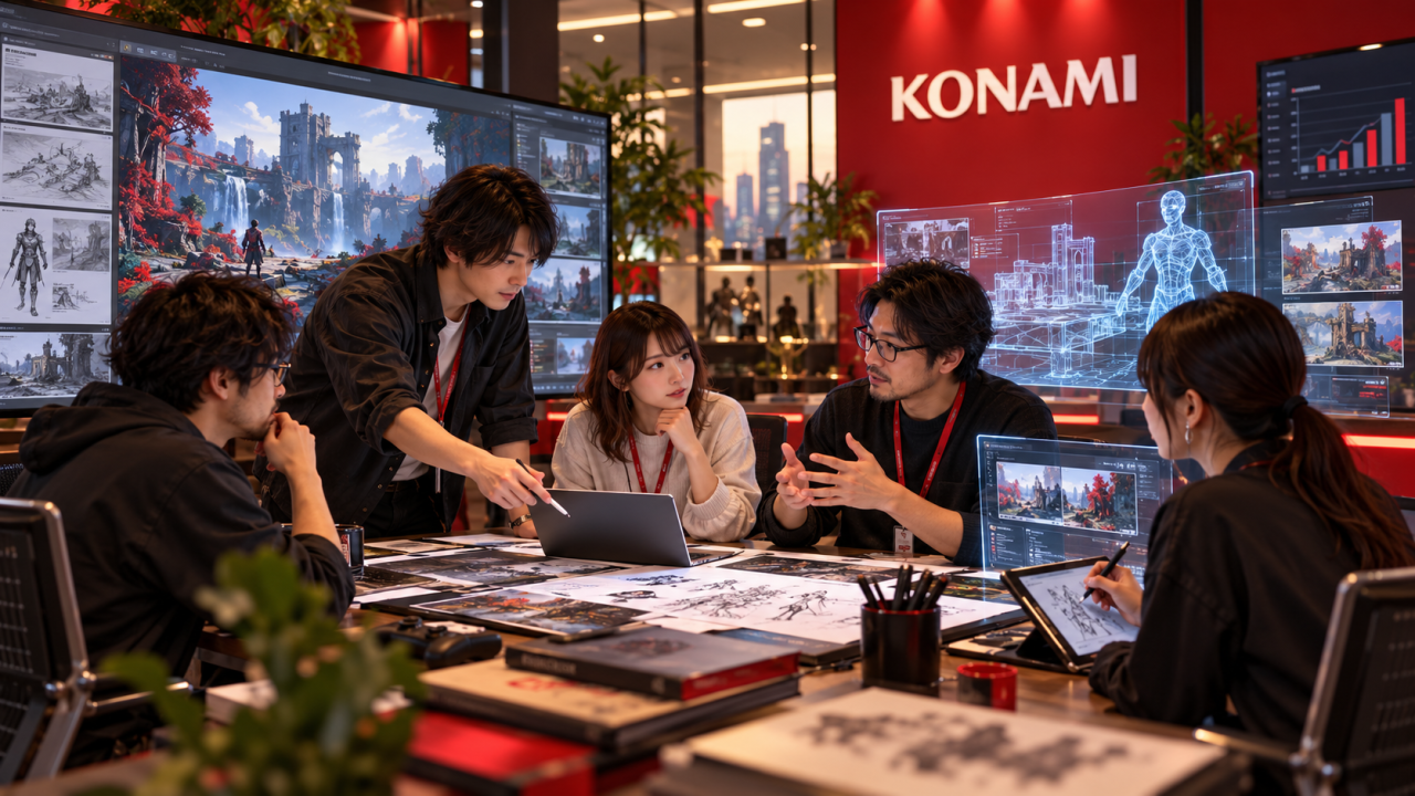 Pour Konami, l’IA ne remplacera pas la créativité humaine et le travail d’équipe